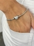 PU91240 - PULSEIRA DE BERLOQUE CORAÇÃO CRAVEJADO - FOLHEADO A PRATA 925