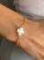PUL91010 - PULSEIRA ELO PORTUGUÊS INSPIRAÇÃO VG MADREPÉROLA - FOLHEADO A OURO