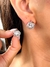 BR91881 - BRINCO ESFERA ZIRCÔNIA CRISTAL - FOLHEADO A PRATA 925