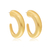 BR91711 - ARGOLA LISA FOSCA - FOLHEADO A OURO - comprar online