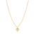 CO91147 - COLAR VENEZIANA CORAÇÃO COLORIDO - FOLHEADO A OURO - comprar online