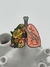 Pin pulmones y flores - Medikohols