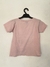 Remera manga corta rosa