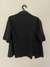 Camisa negra escotada manga 3/4 - comprar online
