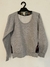 Buzo gris escote redondo