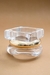 BRACELETE QUADRADO RESINA TRANSPARENTE - comprar online