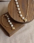 CONJUNTO PULSEIRA E COLAR DE CORAÇÃO COM PÉROLAS