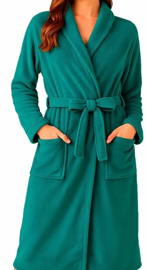 Roupão Unissex Inverno - Verde escuro - comprar online