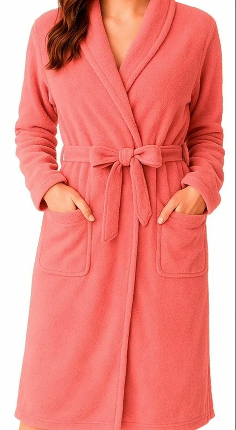Roupão Unissex Inverno - Rosa - comprar online