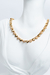 Colar Chocker Corações Cravejados Banhado a Ouro 18k - Brisa