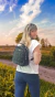 MOCHILA MEDIANA ECO CUERO DOBLE COMPARTIMENTO TRENDY - comprar online