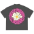 Camiseta Oversized Keep Pushing Chumbo - Chloe Effect