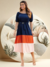 Vestido Tricolor Feminino Midi Ciganinha com Fivela Conforto e Elegância para Todas as Ocasiões na internet