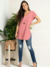 Imagem do Blusa Feminina Soltinha em Malha Flamê com Decote V e Bolso Frontal - Conforto e Estilo em Viscose e Poliéster