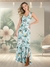 Imagem do Vestido Longo Evasê Estampado Elegância Conforto e Estilo para Todas as Ocasiões