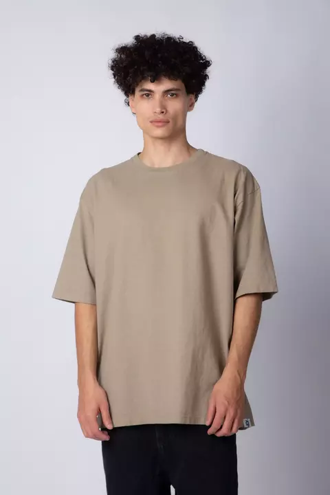 Remera Over Carl Beige - comprar online