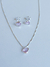 Conjunto Colar e Brinco Rubi Rose - comprar online