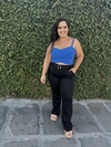 Calça flare ponto Roma - Plus size