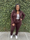 Conjunto jaqueta e calça - Plus size