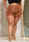 Meia calça arrastão com shortinho - Plus size