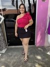Blusinha flor mula manca - Plus size