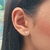 Trio de brincos em coração de zirconia - loja online