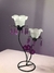 Portavelas tulip glass amethyst