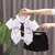 Conjunto de camiseta e shorts de algodão de manga curta infantil - comprar online