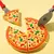 Brinquedo de corte de pizza para crianças