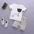 Conjunto de camiseta e shorts de algodão de manga curta infantil - loja online