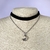 Choker velvet doble Luna | Disp. en Cta Capital