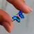 Anillo Mariposa Azul T19 | ACERO Q. | Disp. en Londres Cta.