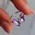 Anillo Mariposa Violeta T19 | ACERO Q. | Disp. en Londres Cta. - comprar online