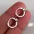 Argollas Strass Corazón | Acero B | Disp en Londres Cta - comprar online