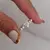Anillo Corazón Cúbic T17 | ACERO B. | Disp. en Londres Cta. - comprar online