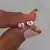 Aros Pasantes | Corazón strass | Acero B | Disp en Londres Cta