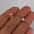 Aros Pasantes | Corazón strass | Acero B | Disp en Londres Cta - comprar online