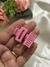 Par de Broches Mini Square | Rosa | Disp en Londres Cta