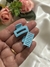 Par de Broches Mini Square | Celeste | Disp en Londres Cta