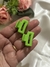 Par de Broches Mini Square | Verde | Disp en Londres Cta