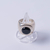 ANILLO BOMBÉ ACRÍLICO-JOYERÍA DE AUTOR. - tienda online