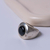 ANILLO BOMBÉ ACRÍLICO-JOYERÍA DE AUTOR.