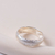 ALIANZA DE PLATA FACETADA-JOYERÍA DE AUTOR. - comprar online