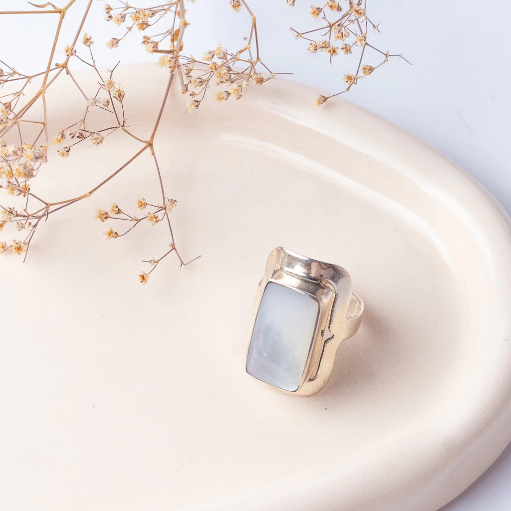 ANILLO NÁCAR-PLATA PERUANA