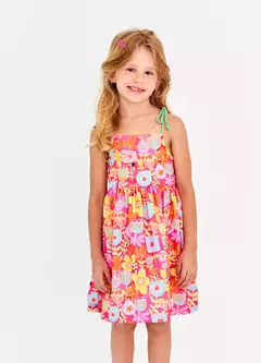 VESTIDO MINI MUNDO FLORIDO