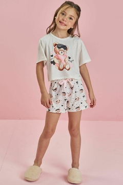 Conjunto de Blusa Boxy Over em Malha Fresh com Shorts em Malha Comfy
