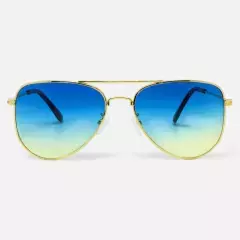 Óculos de Sol Aviador Azul/Verde