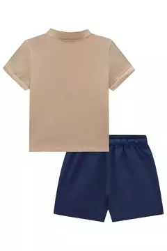 CONJUNTO DE BATA EM MEIA MALHA E BERMUDA EM LINHO SANTORINE COM ELASTANO na internet