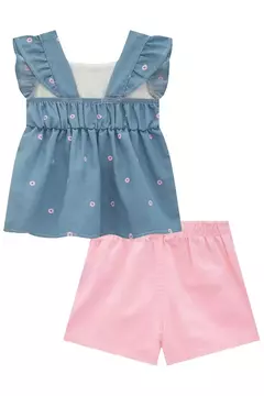 CONJUNTO JEANS BORDADO na internet