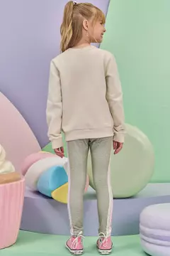 CONJUNTO DE BLUSÃO EM MOLETON COM PELUCIA E CALÇA LEGGING EM TERMOSKIN - comprar online